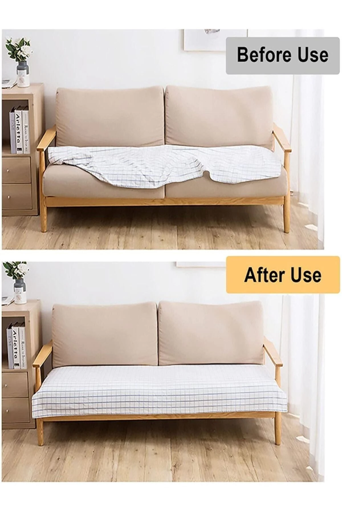 20'li Halı Kilim Koltuk Örtüsü Sabitleyici Kaydırmaz Cırt Yıkanabilir Kendinden Yapışkanlı Ped