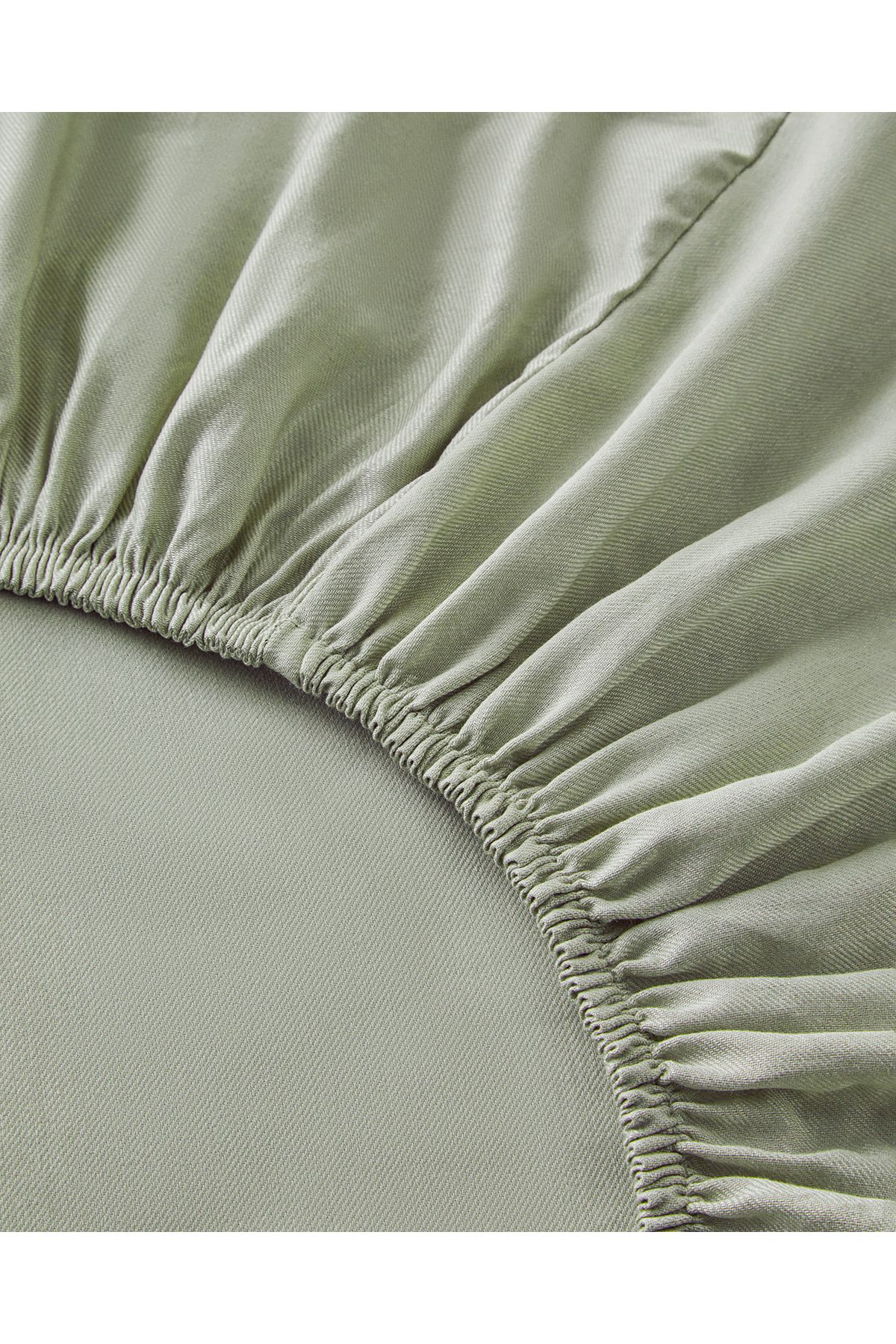 Crystal İpeksi Twill King Size Nevresim Takımı 240x220 cm Yeşil