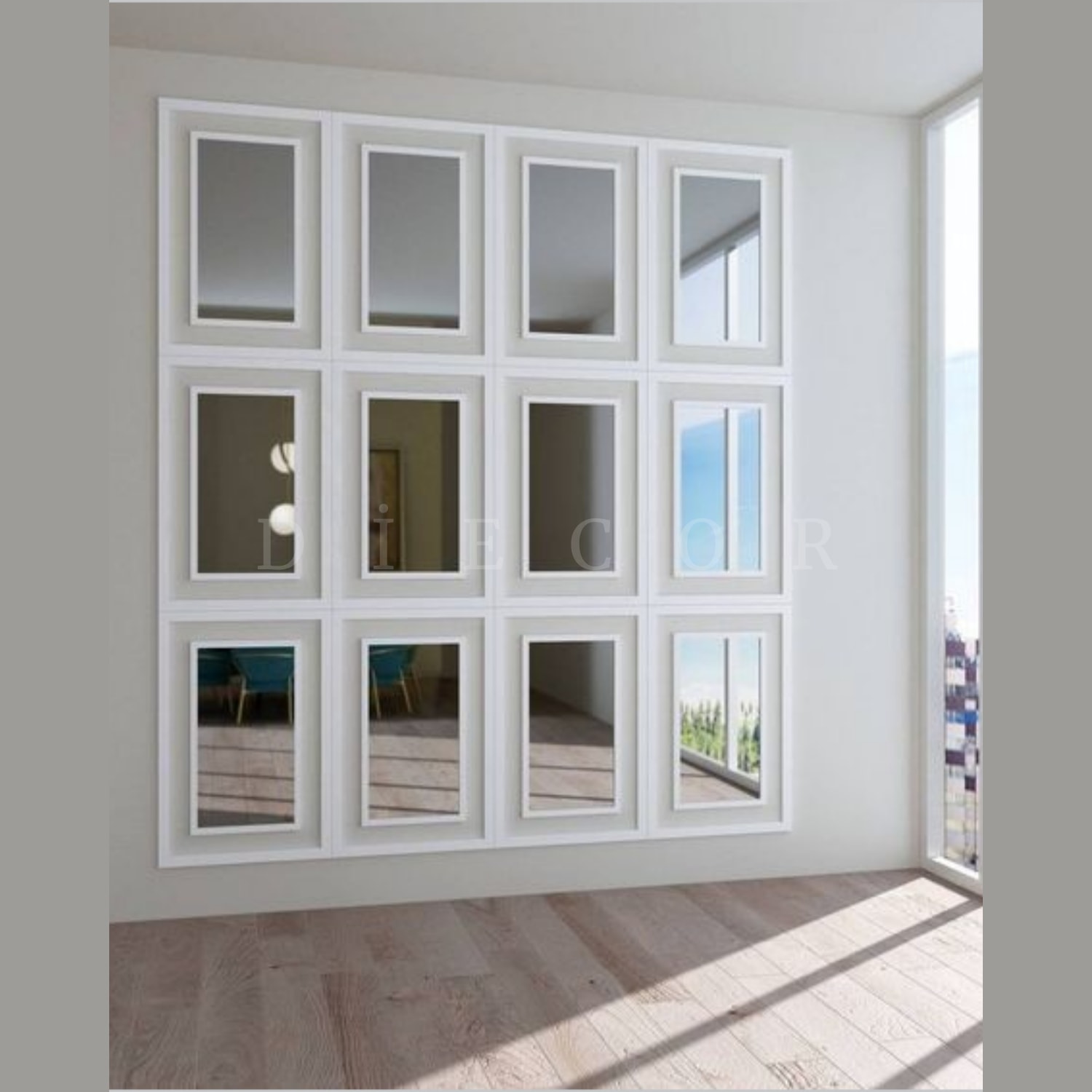 Dekoratif Boyanabilir 25 Adet 2 cm Polistren Duvar Çıtası