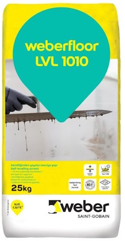 Weber Floor LVL 1010 Kendiliğinden Yayılan Tesviye Şapı 25 KG