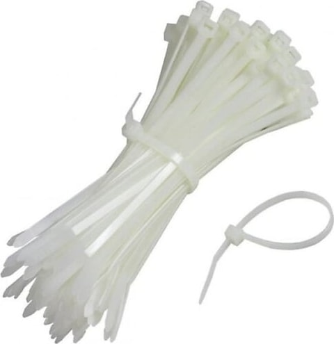 Kablo Bağları Beyaz & Siyah 2,5X100 mm - Kaliteli ve Güvenilir Bağlantılar Için