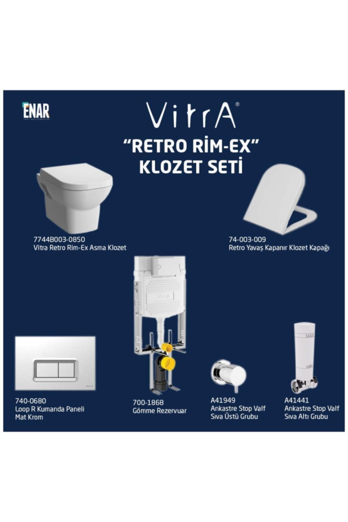 Retro Rim-ex Asma Klozet Seti