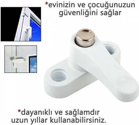 10 Adet Basmalı Kapı Pencere Emniyet Kilidi - Pencere Kapı Emniyet Kilidi -