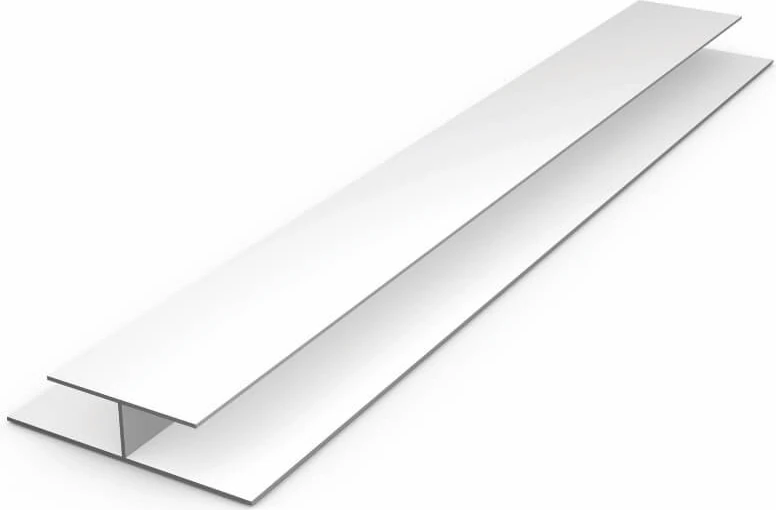 Sermimar Pvc Plastik Lambiri Aksesuarı Beyaz H Bağlantı Profili 1,5m x 2 Adet