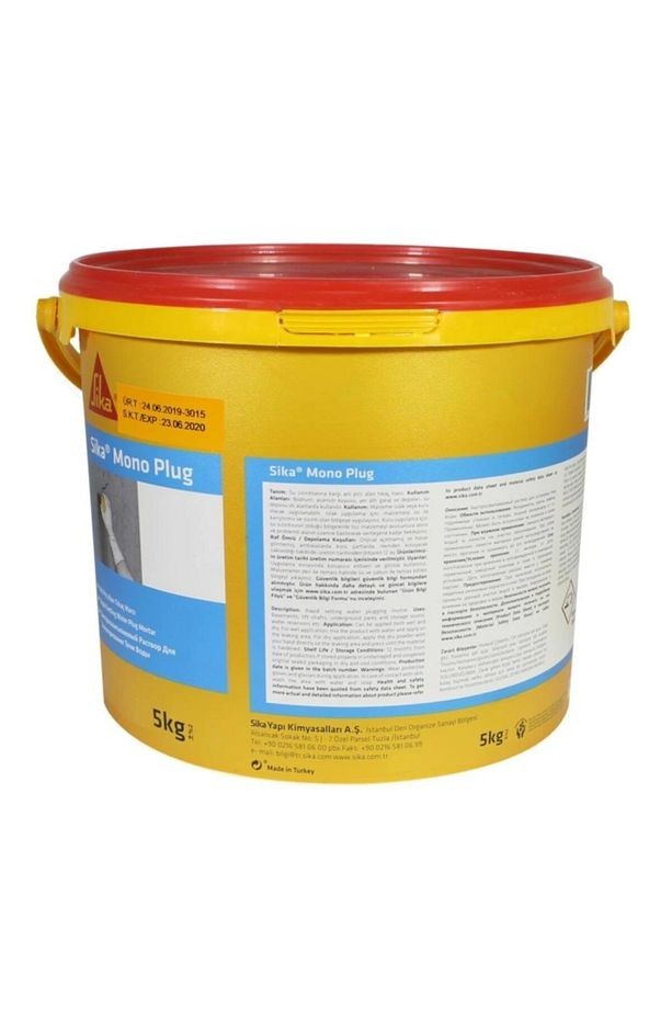Monoplug Su Tıkaç Harcı Yalıtım Malzemesi Tıkacı Gri 5 Kg