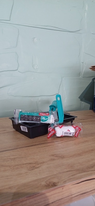 DEKOR Hobi Boyacı Kabı+Kadife Rulo 10 Cm+5 cm
