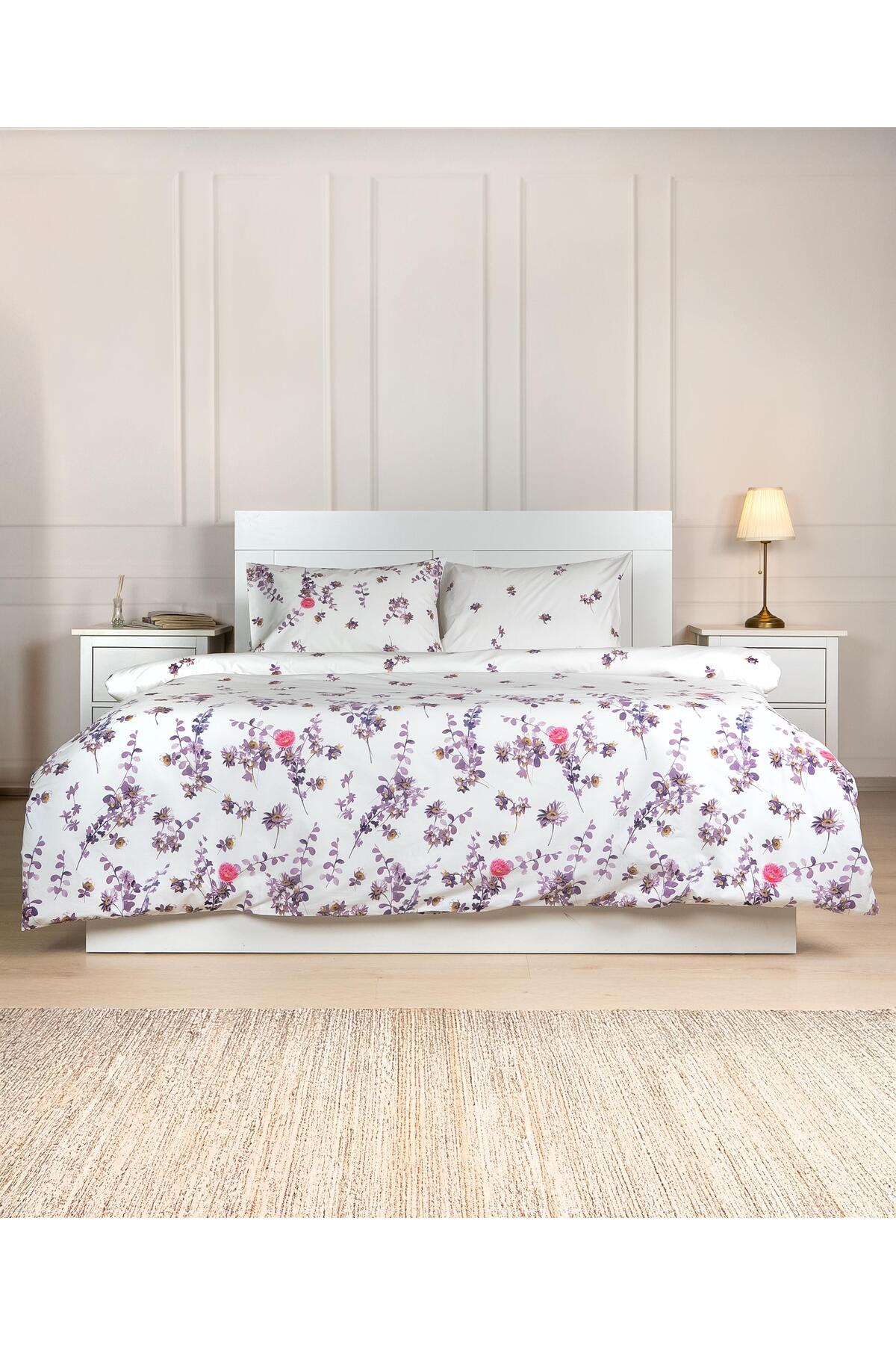 Cotton Collection Tek Kişilik Nevresim Seti Flora