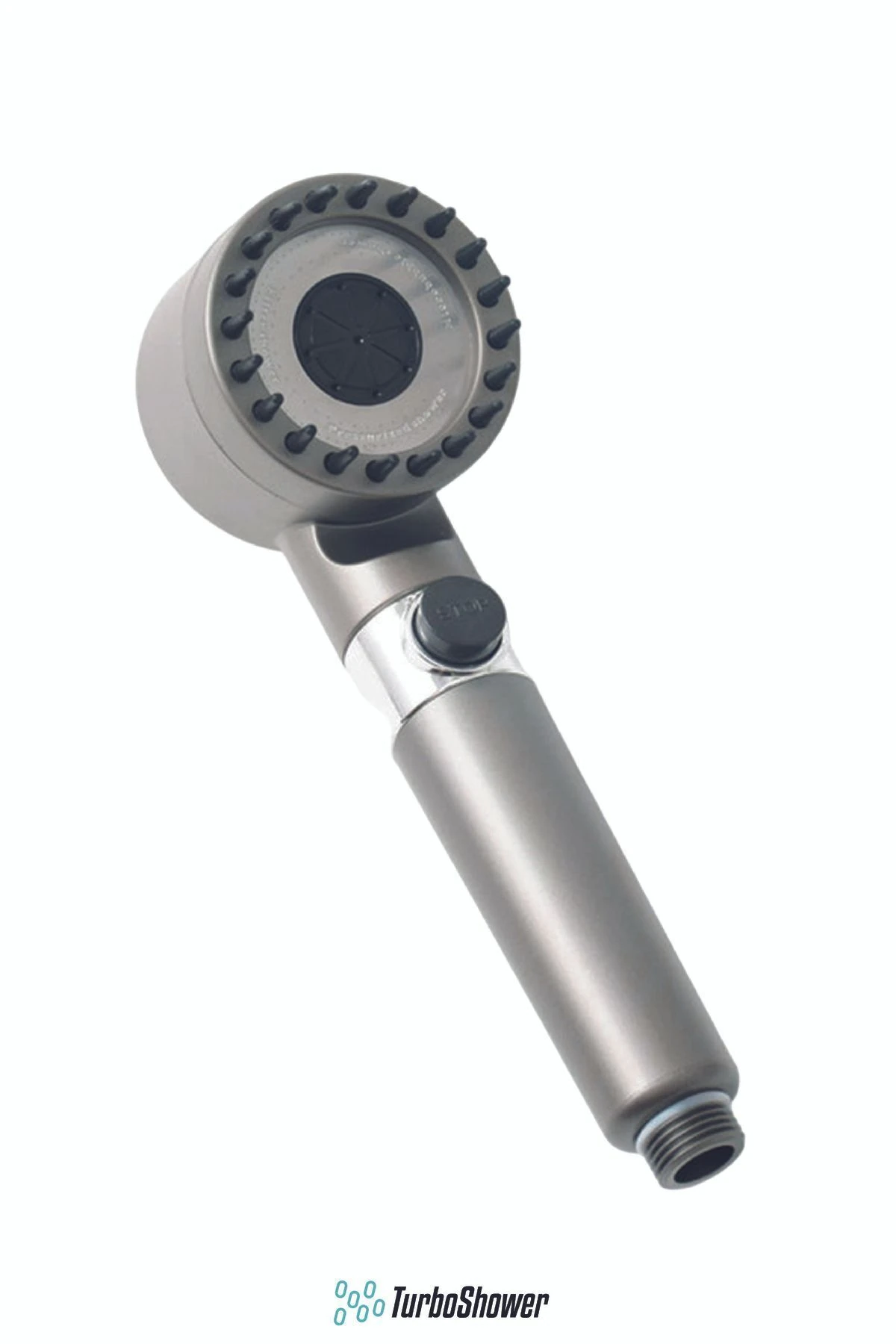 Ayarlanabilir Çok Fonksiyonlu Filtreli Masajlı Duş Başlığı, Krom, Gri