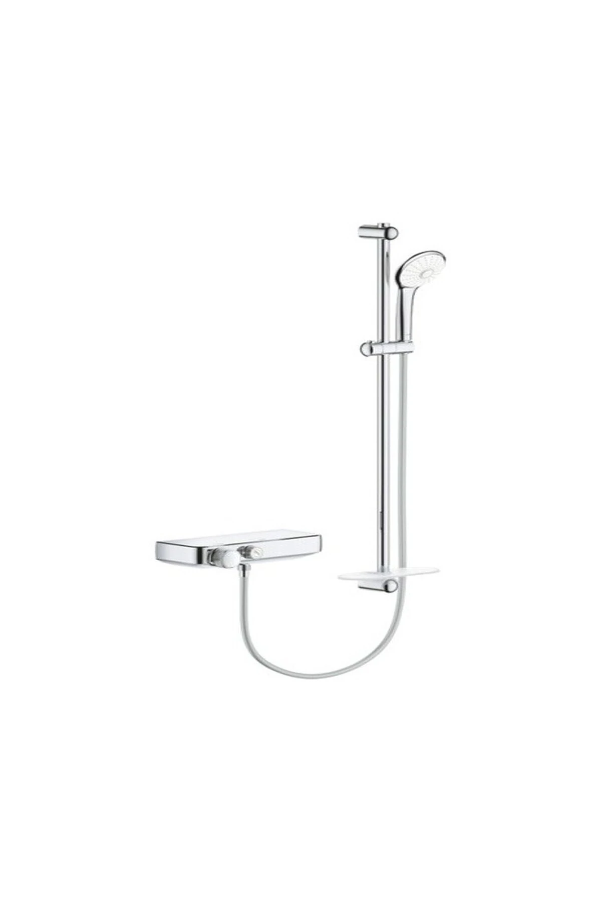 Grohtherm Smartcontrol Termostatik Duş Bataryası / Duş Seti Dahil - 34721000 Gümüş