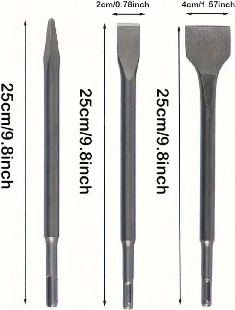 Tools 3’lü Sds Hilti Ucu Plus Kırıcı Delici Matkap Ucu Seti 14*250MM