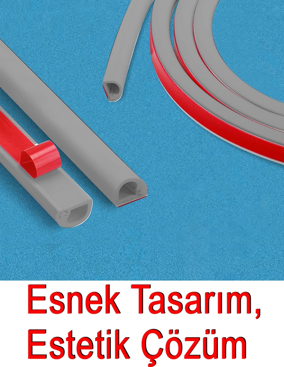 Esnek Kablo Kanalı Gri / GT-KK02