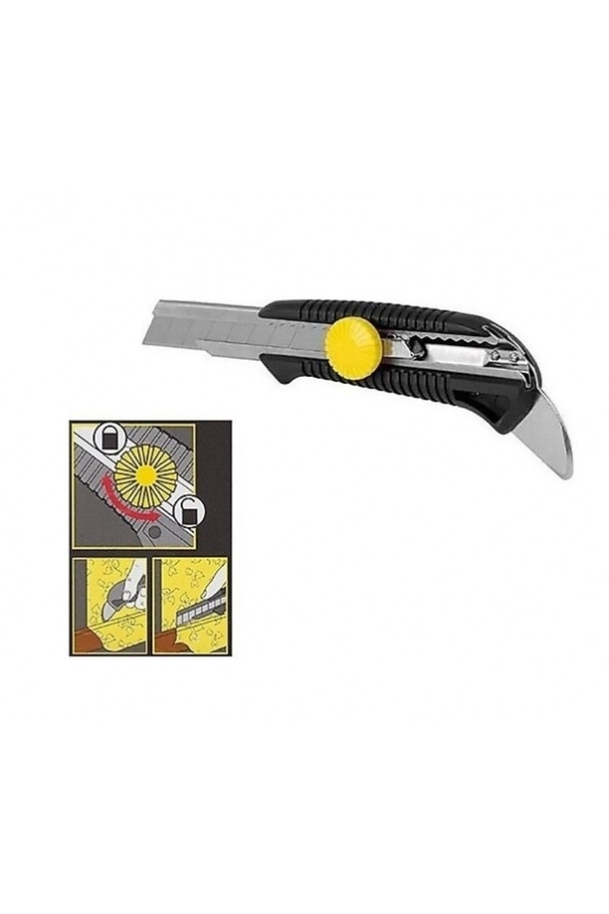 Maket Bıçağı Falçata 18mm Yüksek Kalite Maket Bıçak 3adet