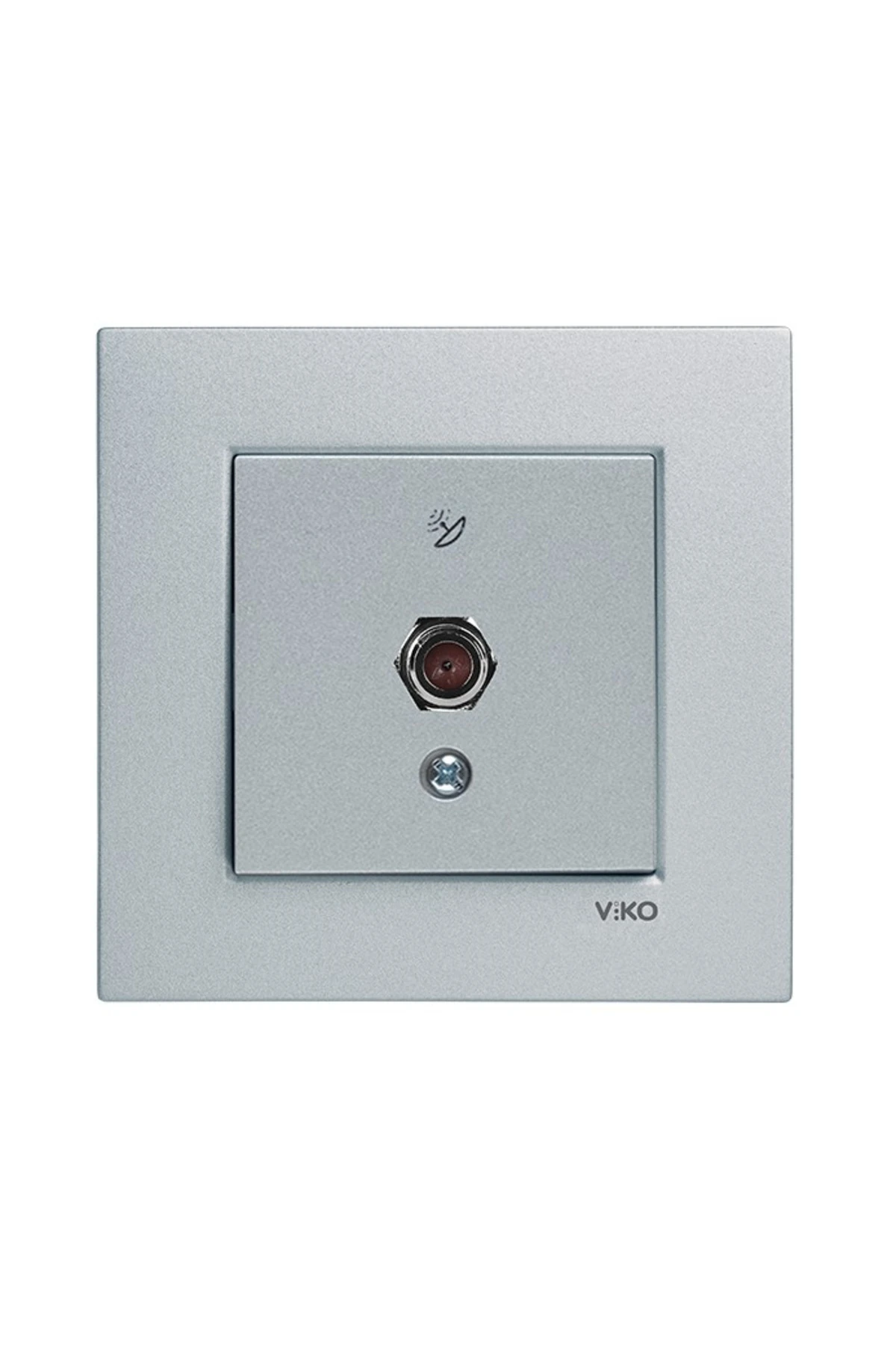 NOVELLA TV PRİZİ F DİŞİ GÜMÜŞ (ÇERÇEVE DAHİL)