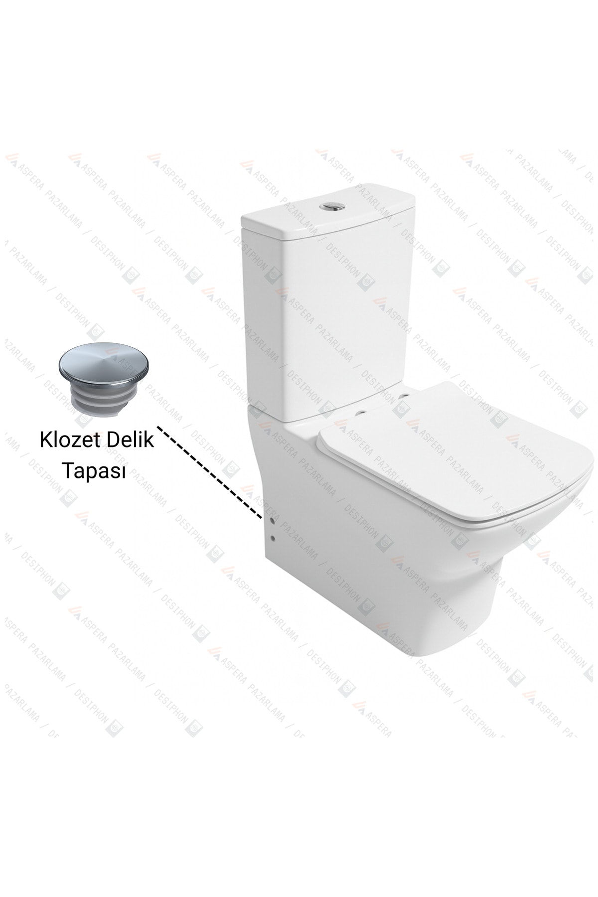 Klozet Temiz Su Girişi Delik Kapatma Tapası Contalı Krom Renk 2’li Set – Sızdırmaz ve Dayanıklı