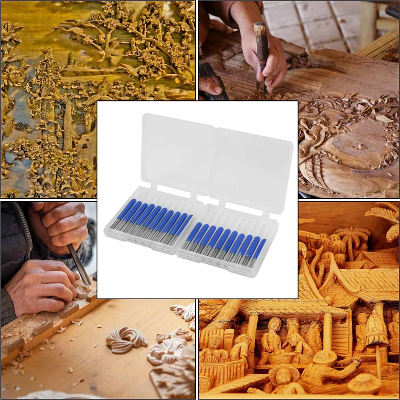 20 Adet Cnc V-Şekilli Bit Karbür Pcb Gravür Uçları 3.175MM Cnc Router Bit 10/15/20/30 Derece Freze Kesicisi Aletler (Yurt Dışından)