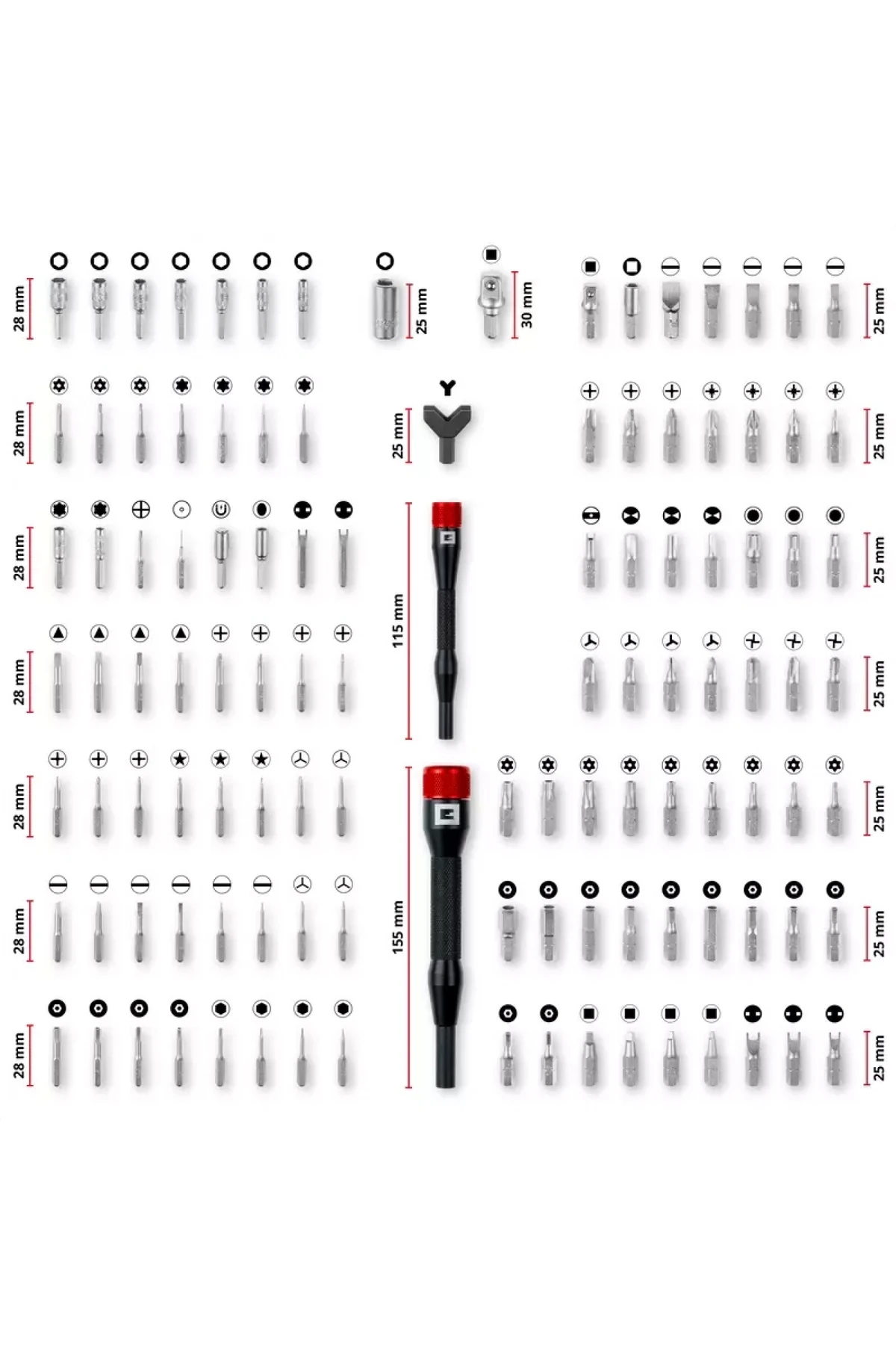 Hassas Bits Set 114 Parça - 49115040