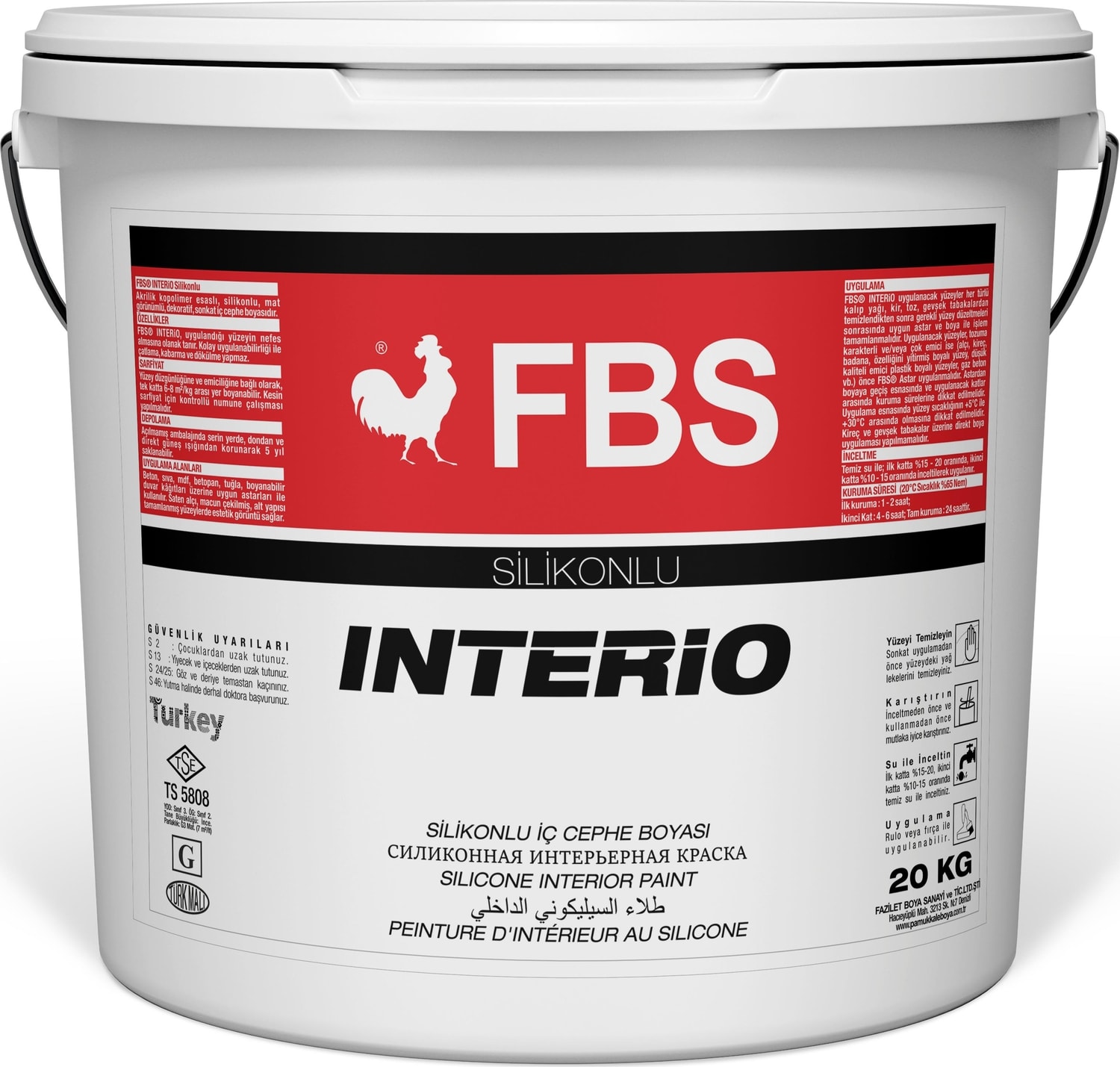 Fbs Interıo Silikonlu İç Cephe Boyası 3,5 kg Vanilla