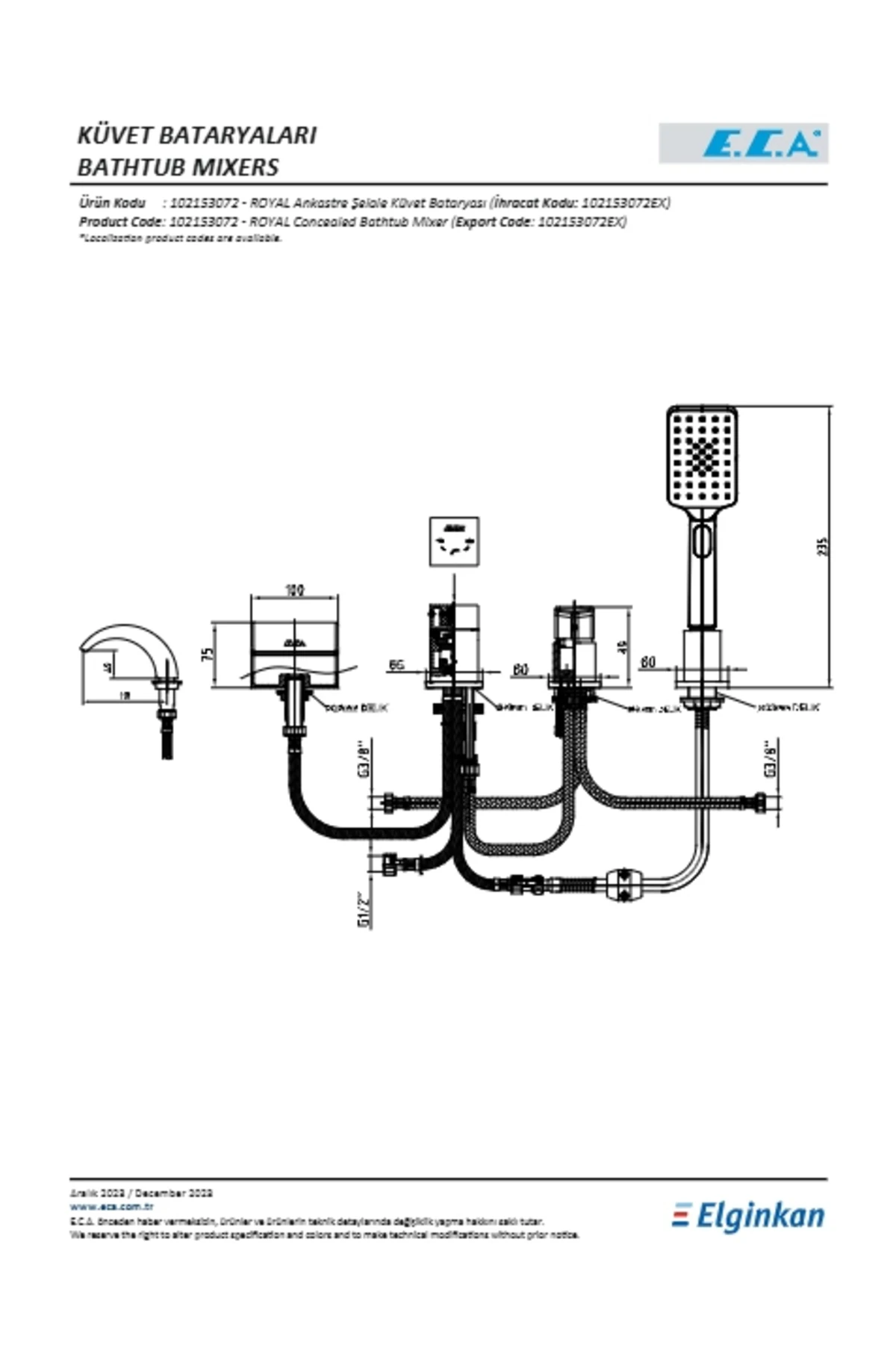 Royal Ankastre Kuvet Bataryası