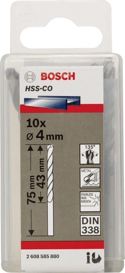 BOSCH Hss-Co 4x75 mm 10'lu Paket