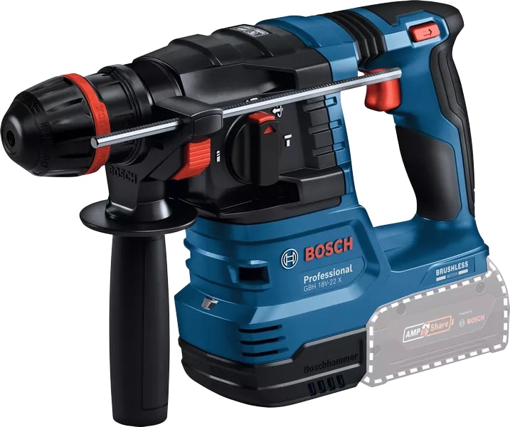 BOSCH Gbh 18V-22 x Professional Onechuck Kırıcı-Delici Solo(Aküsüz)