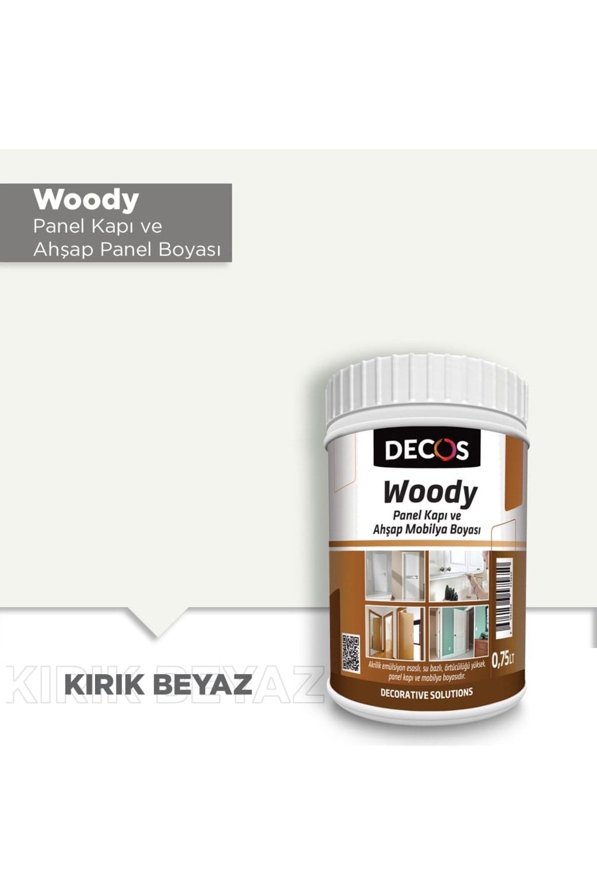 Woody - Panel Kapı Ve Panel Ahşap Boyası Su Bazlı Kokusuz 8 Farklı Renk Seçenekli