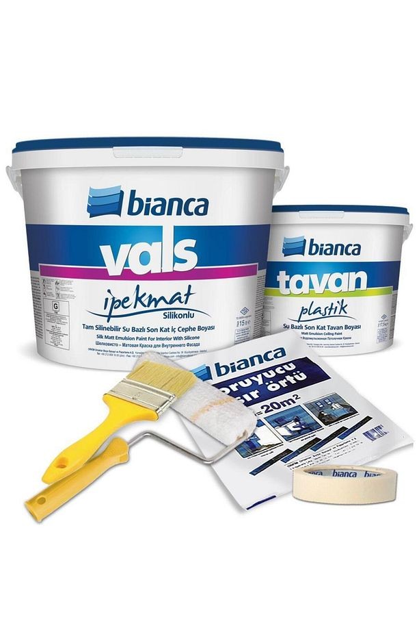 Vals Ipek Mat Silikonlu Silinebilir 15lt Tavan 10kg Set 1087 Kırık Beyaz