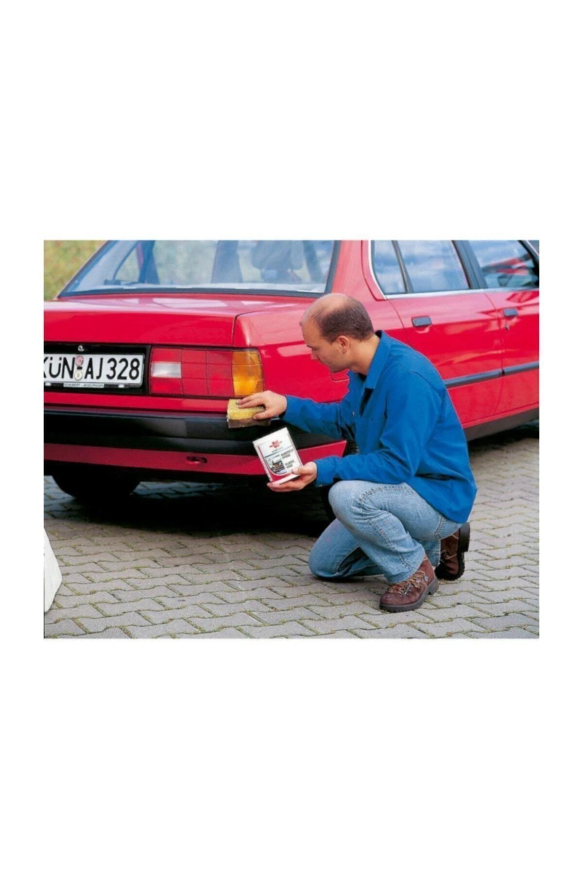 Star Global Dış Plastik Tampon Parlatıcı 1000 ml. + Oto Yıkama Süngeri