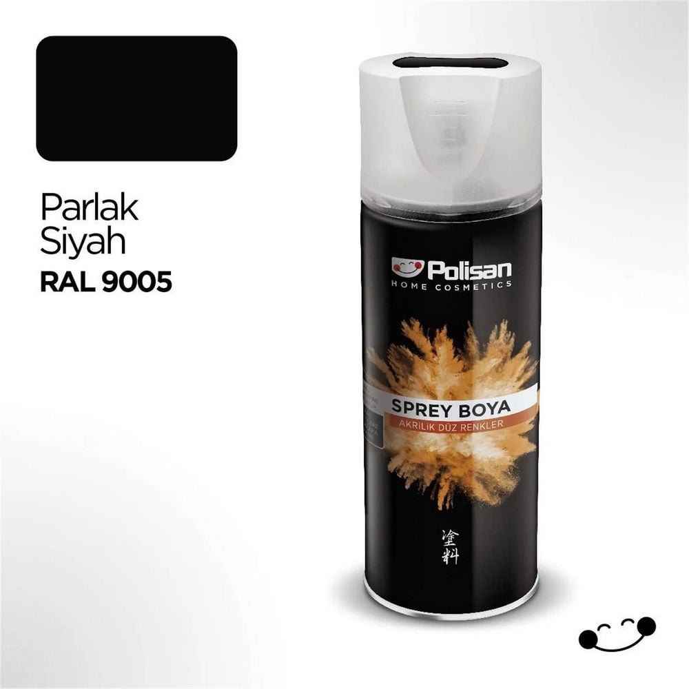 Parlak Siyah Akrilik Sprey Boya (97703260410)