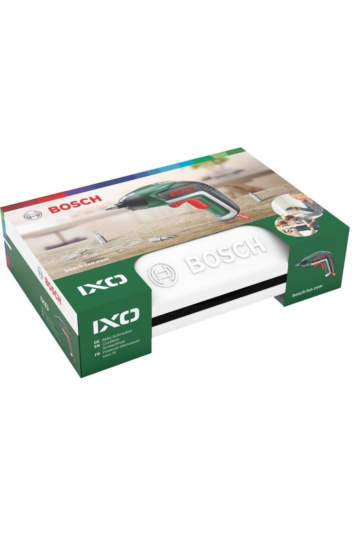BOSCH Ixo V 3,6 V Akülü Şarjlı Tornavida Saklama Kutulu Şarjlı Matkap + 30 Cm Esnek Uzatma Ucu