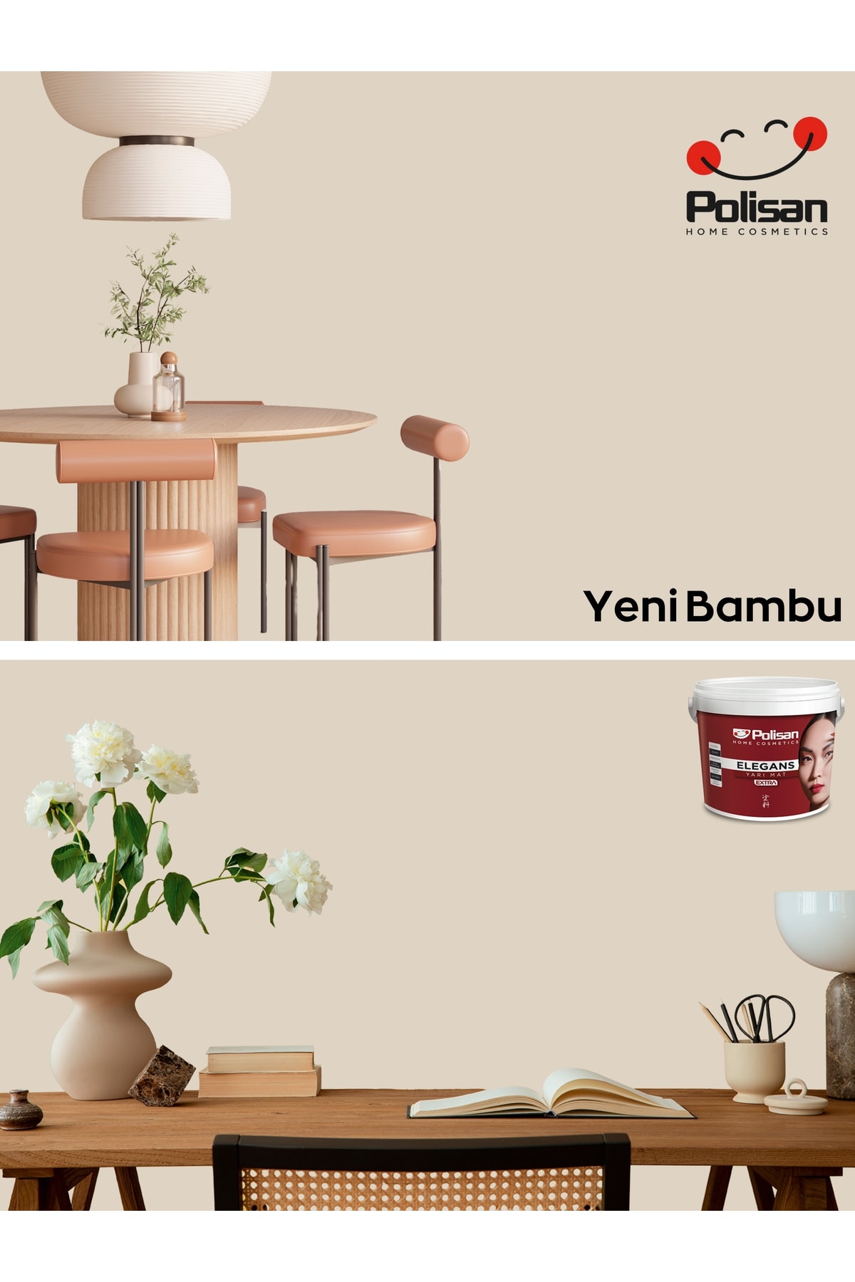 Elegans Extra Kokusuz ve Mükemmel Silinebilir-Nem Önleyici Boya 2.5lt 2 Adet(5lt)