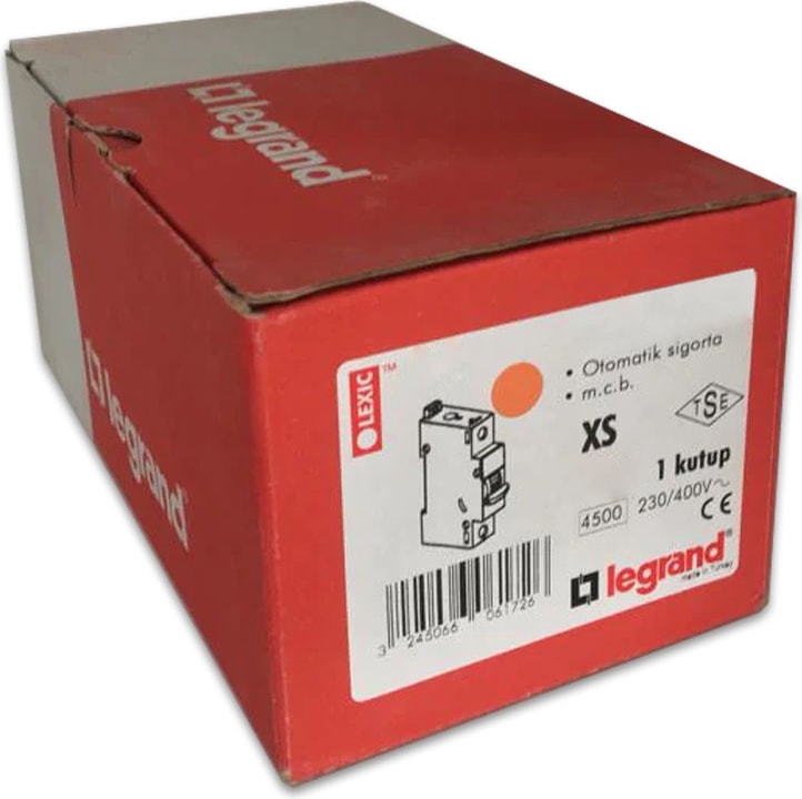 Monofaze 1X6A B Tipi Otomatik Sigorta 4,5ka 403202