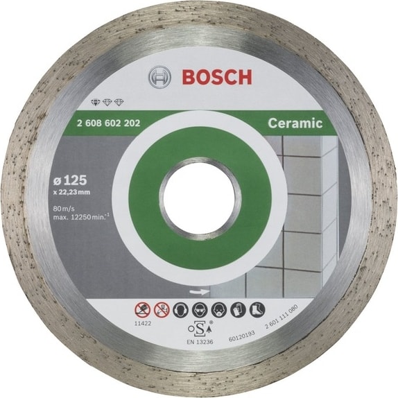BOSCH 125 mm Seramik Kesici Elmas Disk Standart 2608602202