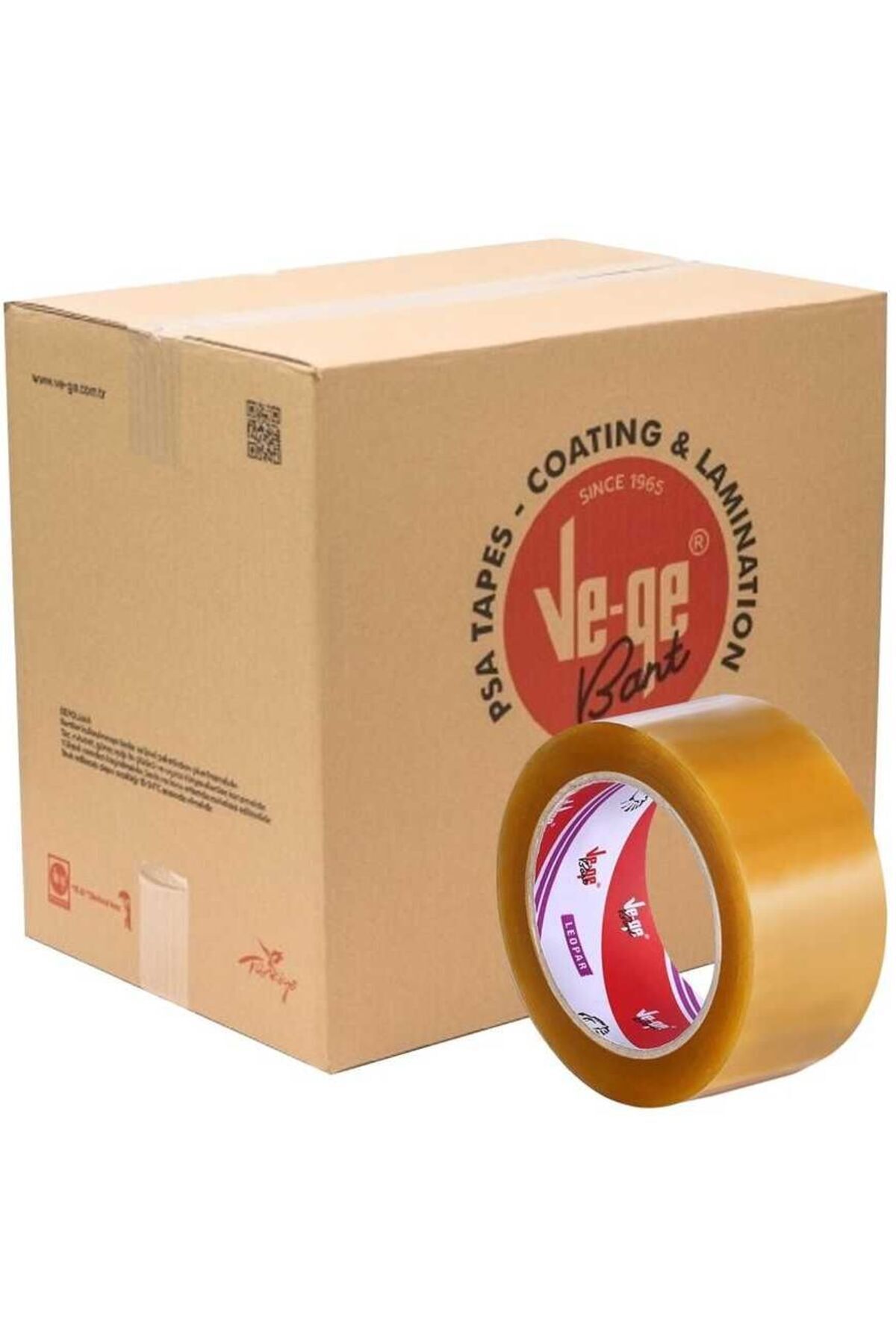 KOLİ BANDI VEGE LEOPAR 45X100 ŞEFFAF (48ADET)