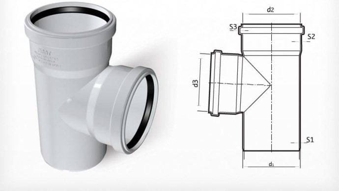 Boru Pvc 100X50 Te Çatal