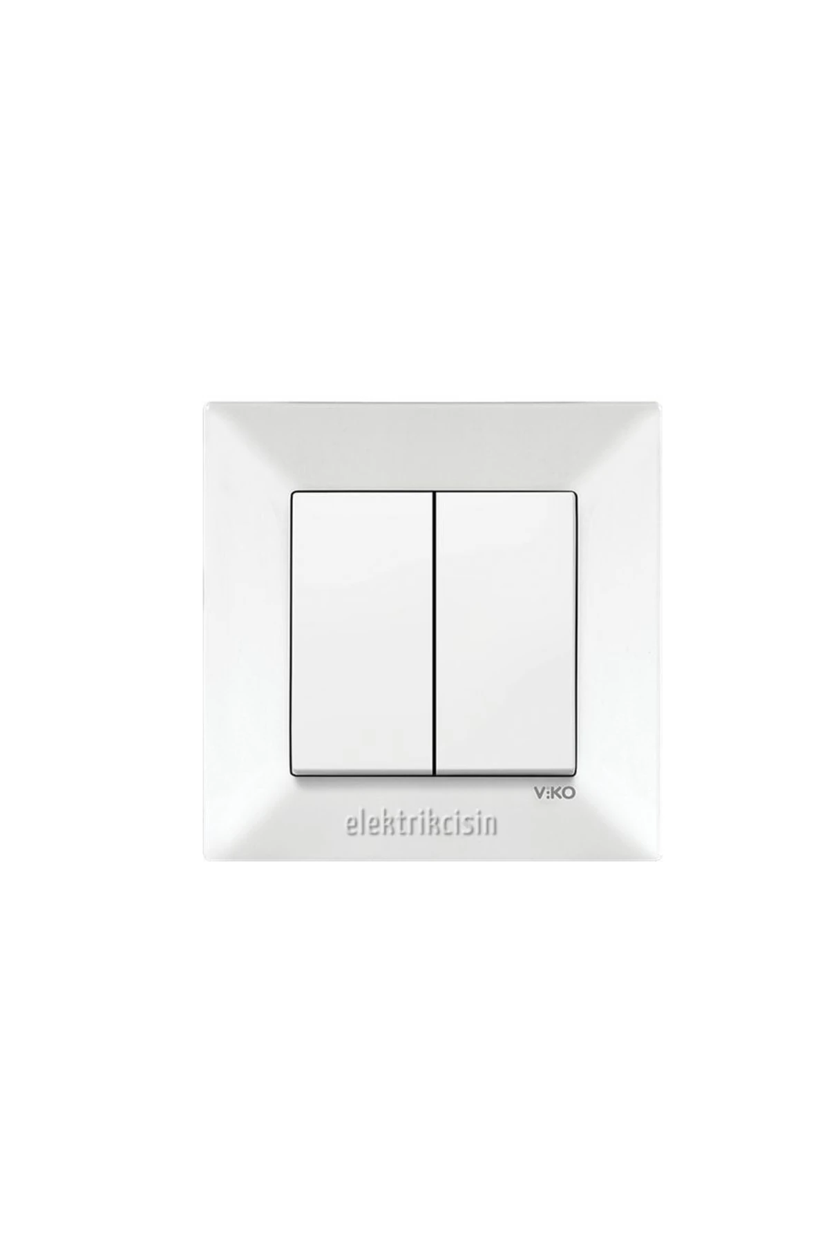 Meridian Beyaz Ikili Anahtar - Komütatör (çerçeve Hariç) 12 Adet