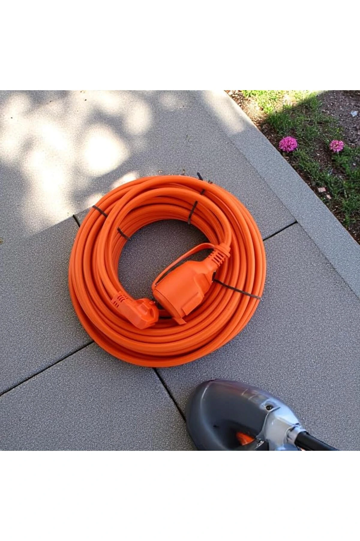 Uzatma Kablosu 3x1.5 mm 10 METRE Kablolu Tekli Grup Fiş Priz Topraklı Kapaklı Monofaze Ev Tipi