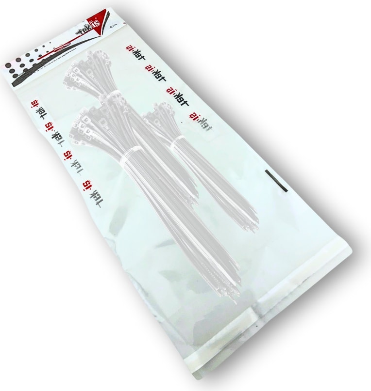 Plastik Kablo Bağı Klipsi Cırt Kelepçe 200 - 250 - 300 mm x 3.6 mm Beyaz Toplam 60 Adet