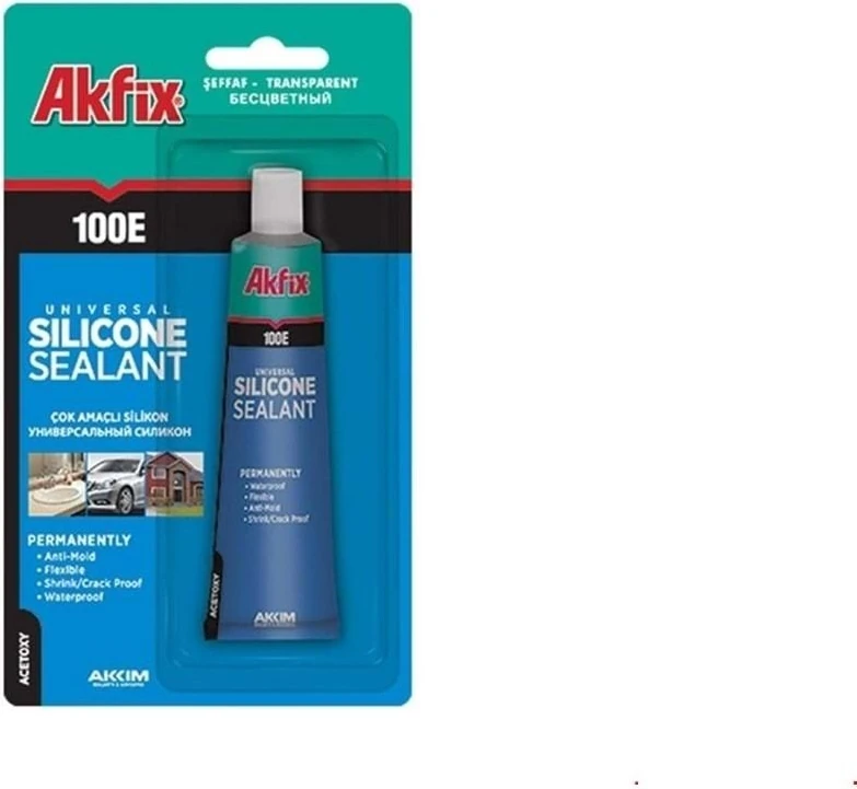 Şeffaf Suya Dayanıklı Silikon Mastik 50 ml – Onarım ve Yalıtım İçin Dayanıklı Dolgu Malzemesi