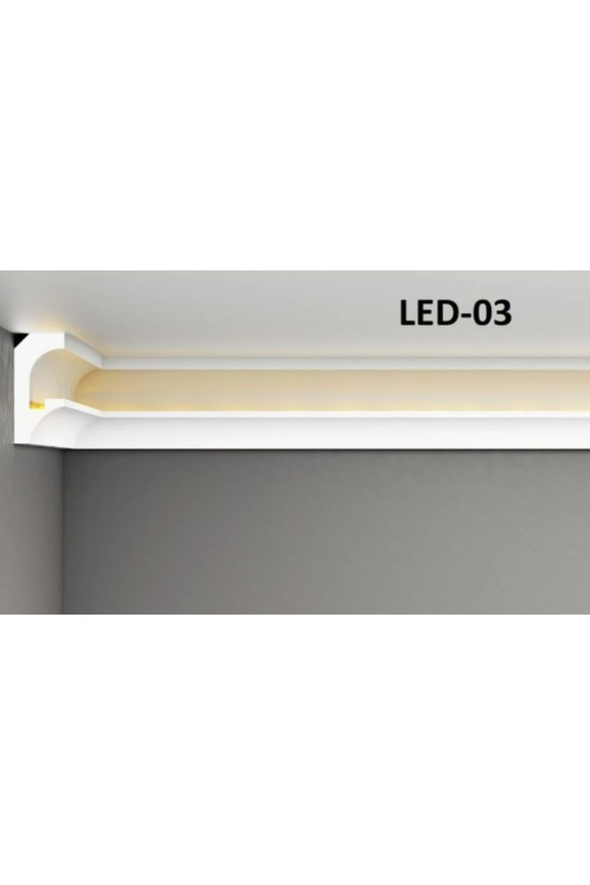 LED Stropiyer Kartonpiyer Işık Bandı (LED-03)  - 2 METRE