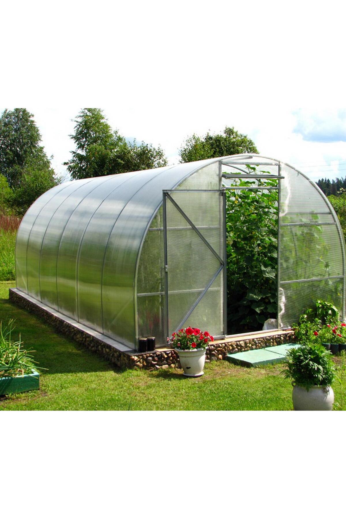 8mm Şeffaf Polikarbon Levha Sera Pergole Sundurma Çatı Kaplama 110x210cm