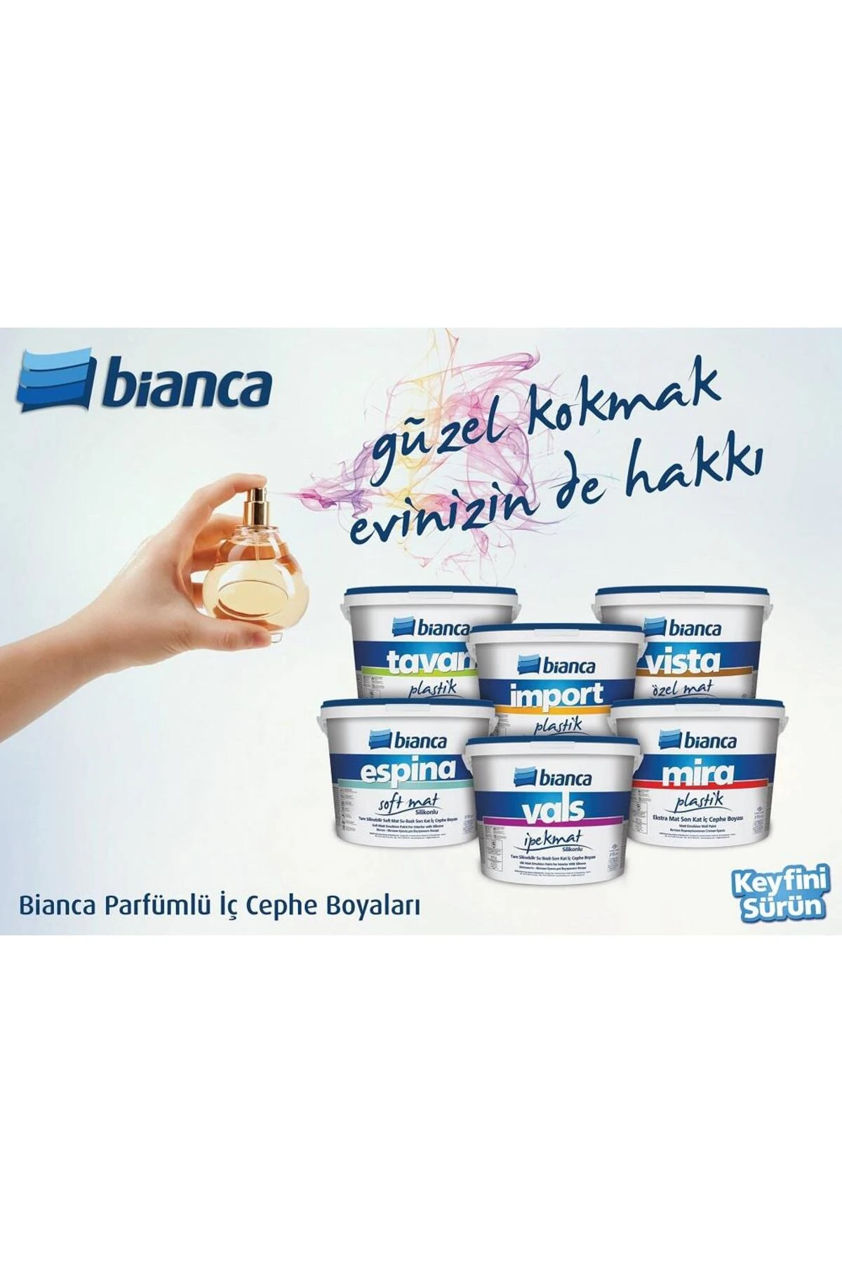 Su Bazlı Parfümlü Son Kat Tavan Boyası 10 Kg