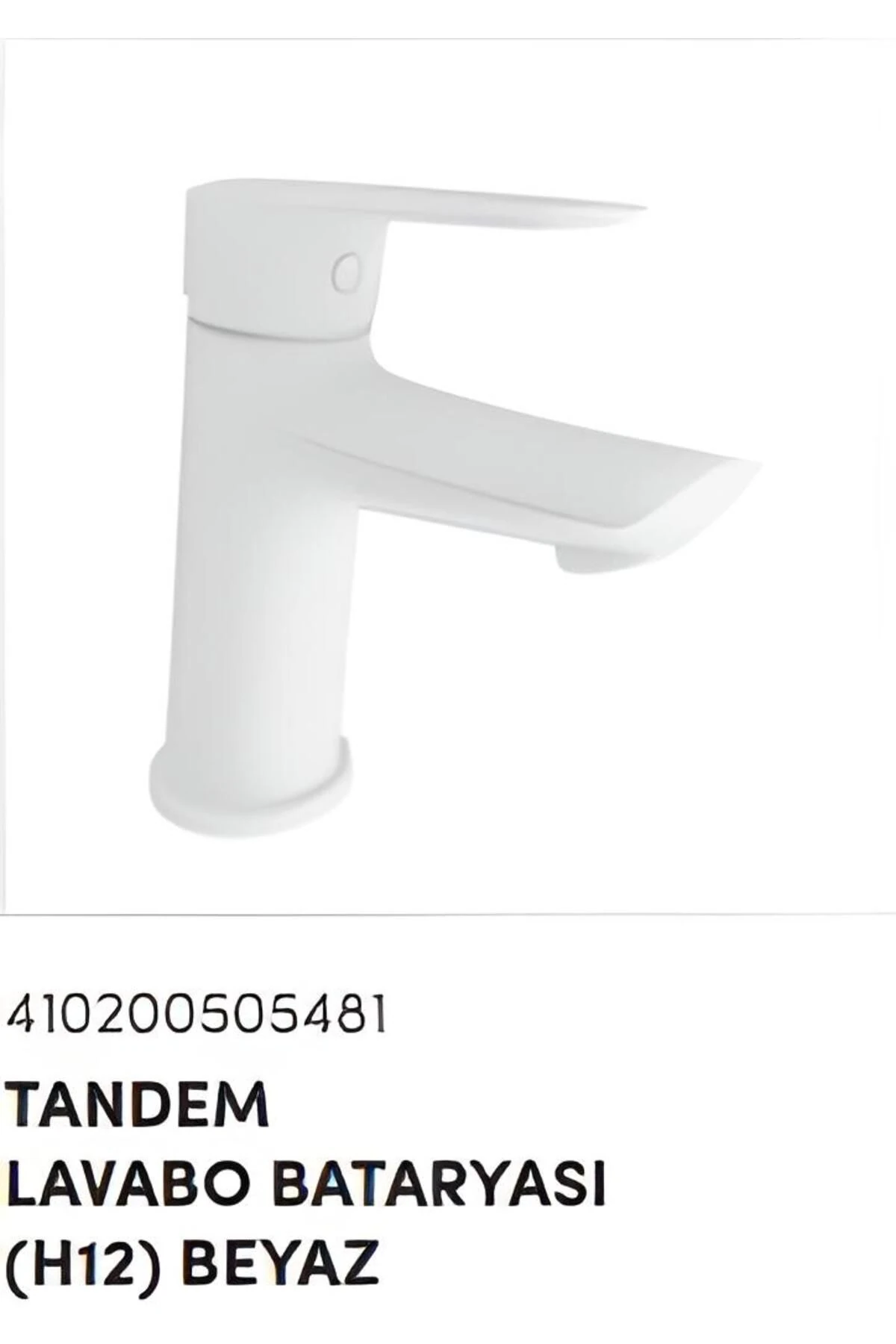 TANDEM LAVABO BATARYASI BEYAZ