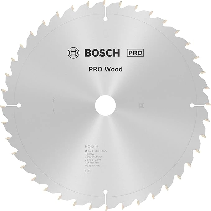 Professional Accessories Daire Testere Bıçağı, Gri, 305X30X2.5 Mm, 40, 1 Adet