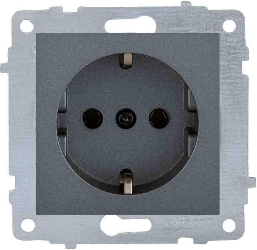 Grano Füme Topraklı Priz Çerçevesiz…