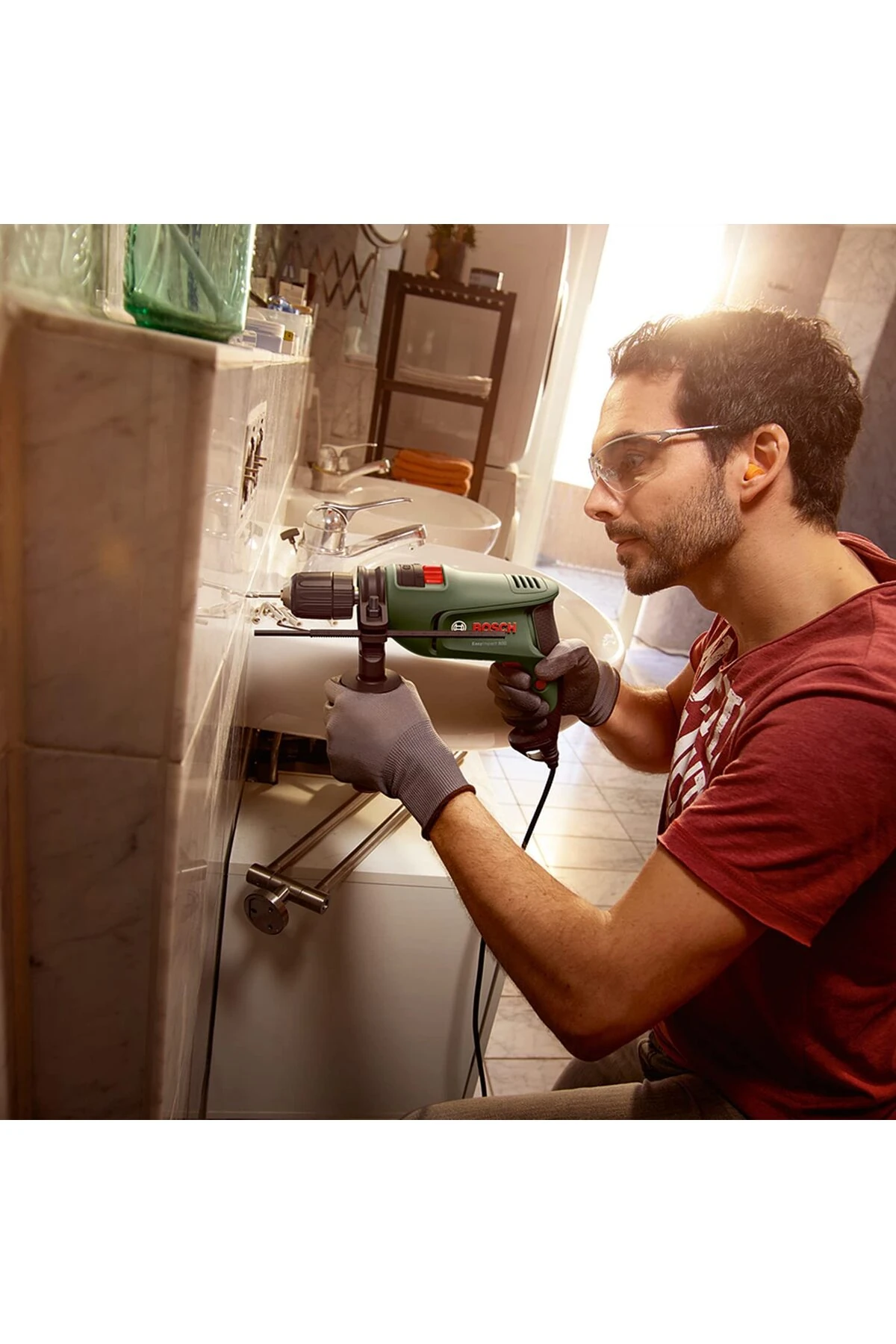 Darbeli Matkap 600 Watt + 23 Parça Matkap Ucu Vidalama Ucu Aksesuar Seti