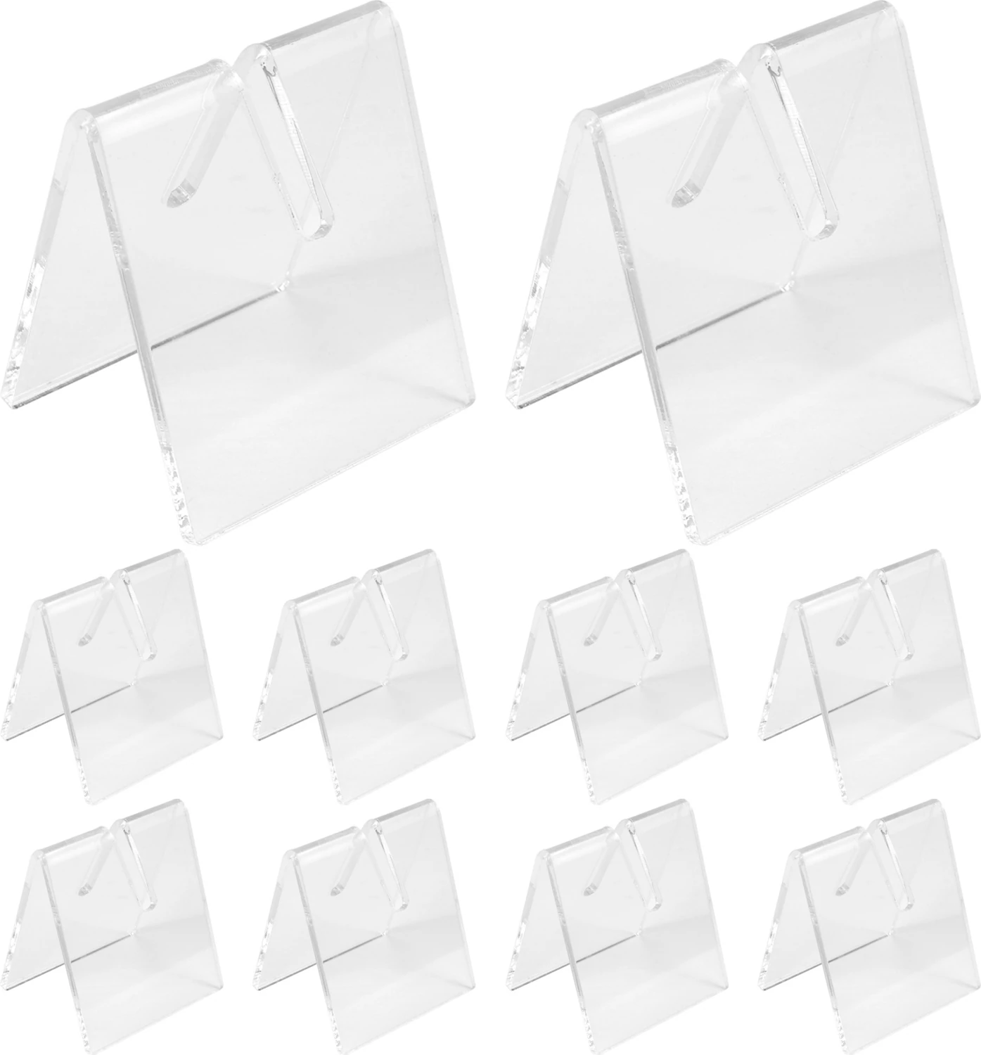 10 Adet Şeffaf Akrilik Bıçak Ekran Standı Tutucular Katlanır Bıçak Ekran Standı Tutucu Cep Bıçaklar Vitrin Rafı (Yurt Dışından)
