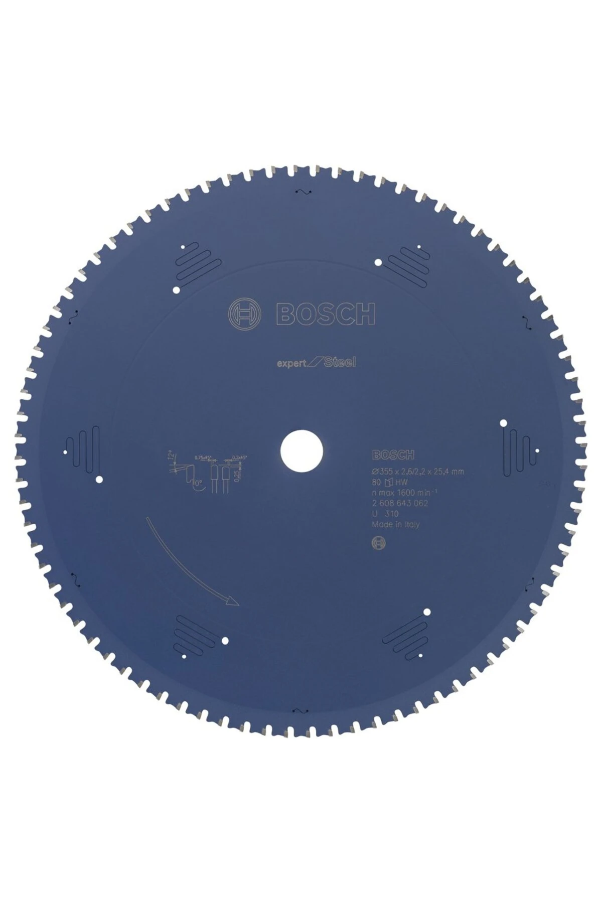 Exst Diş Daire Testere Bıçağı 305 X 25.40 Mm 80 - 2608643061