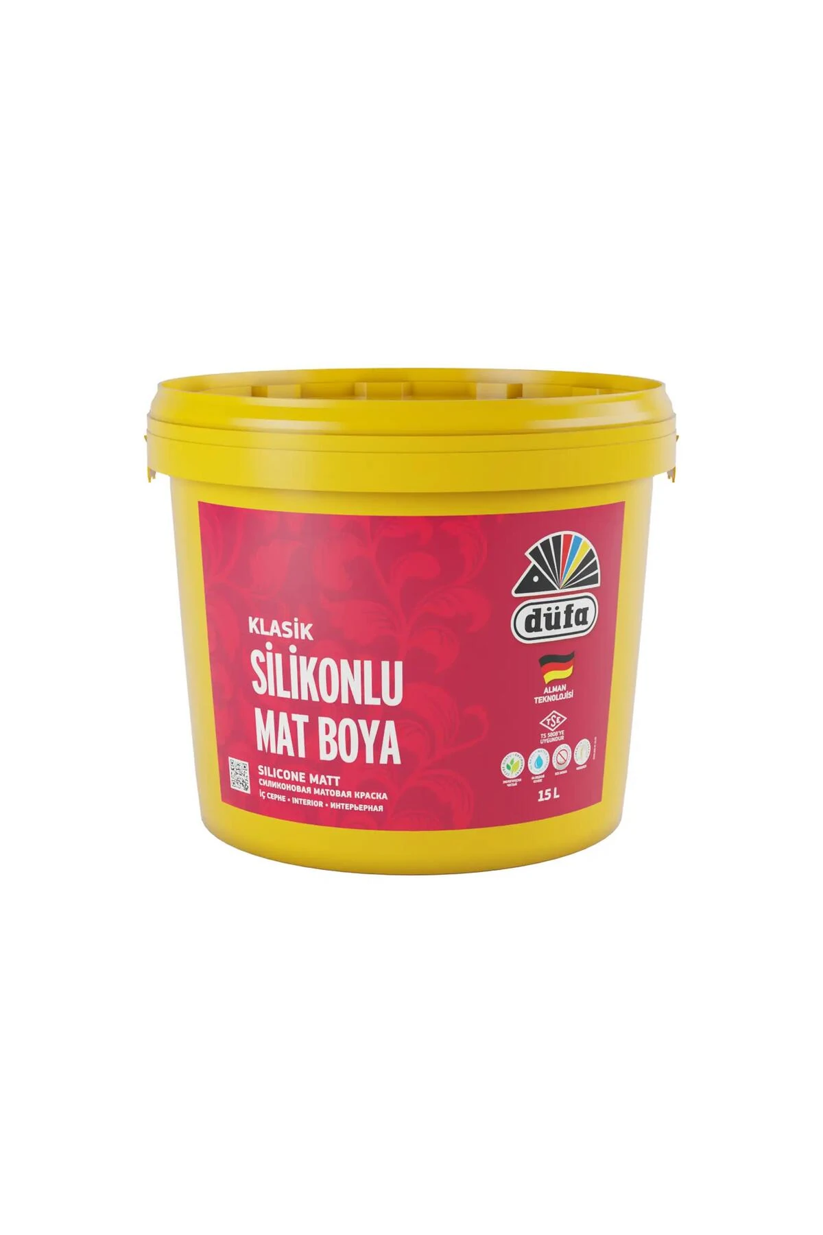 Klasik Silikonlu Mat Iç Cephe Duvar Boyası 1055 Fildişi 15 L