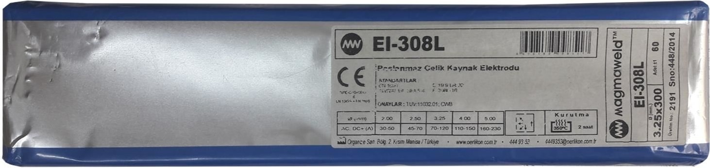 Magmaweld Eı 308L 3,25X300 Krom Elektrot