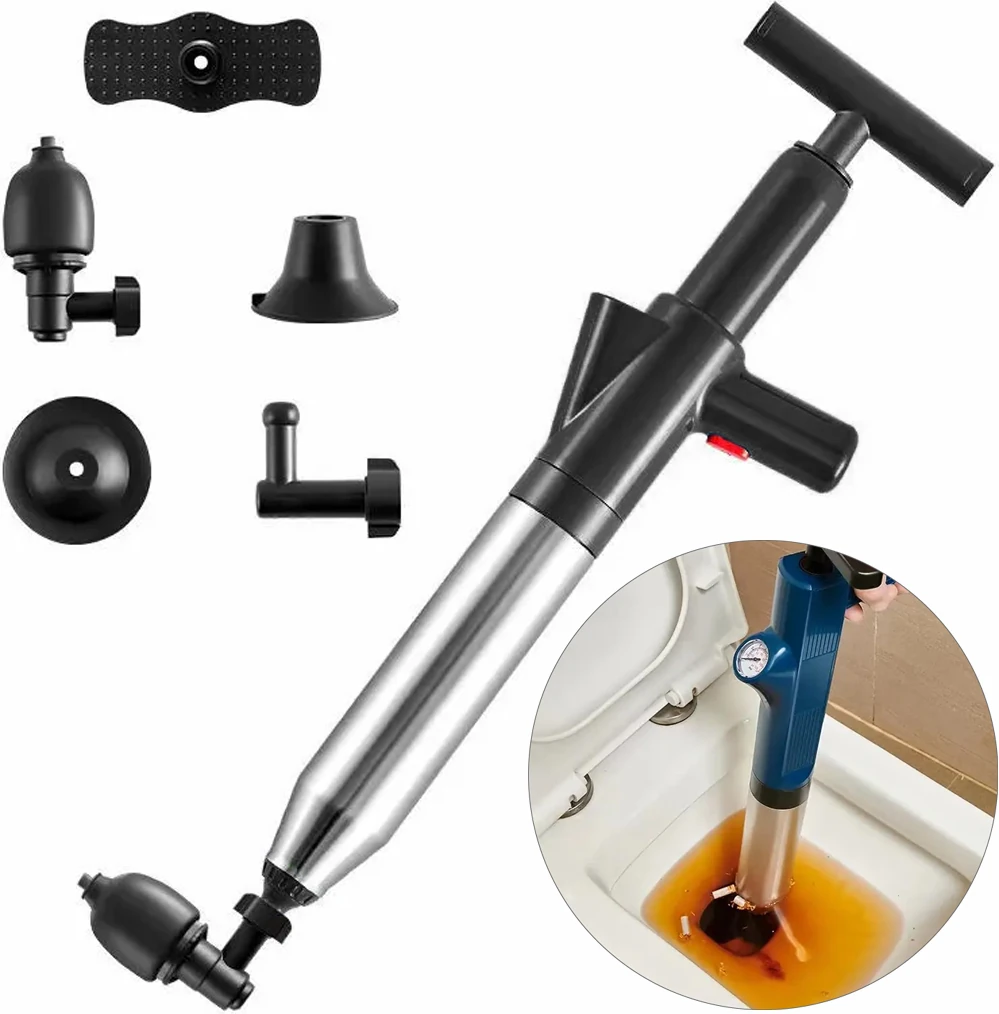 Profesyonel, Yüksek Basınçlı Boru Piston, Tıkalı Tuvalet ve Lavabo Pompası,